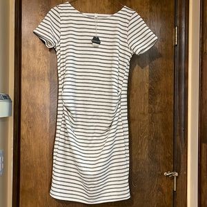 NWT Pink Blush Pin striped Maternity dress